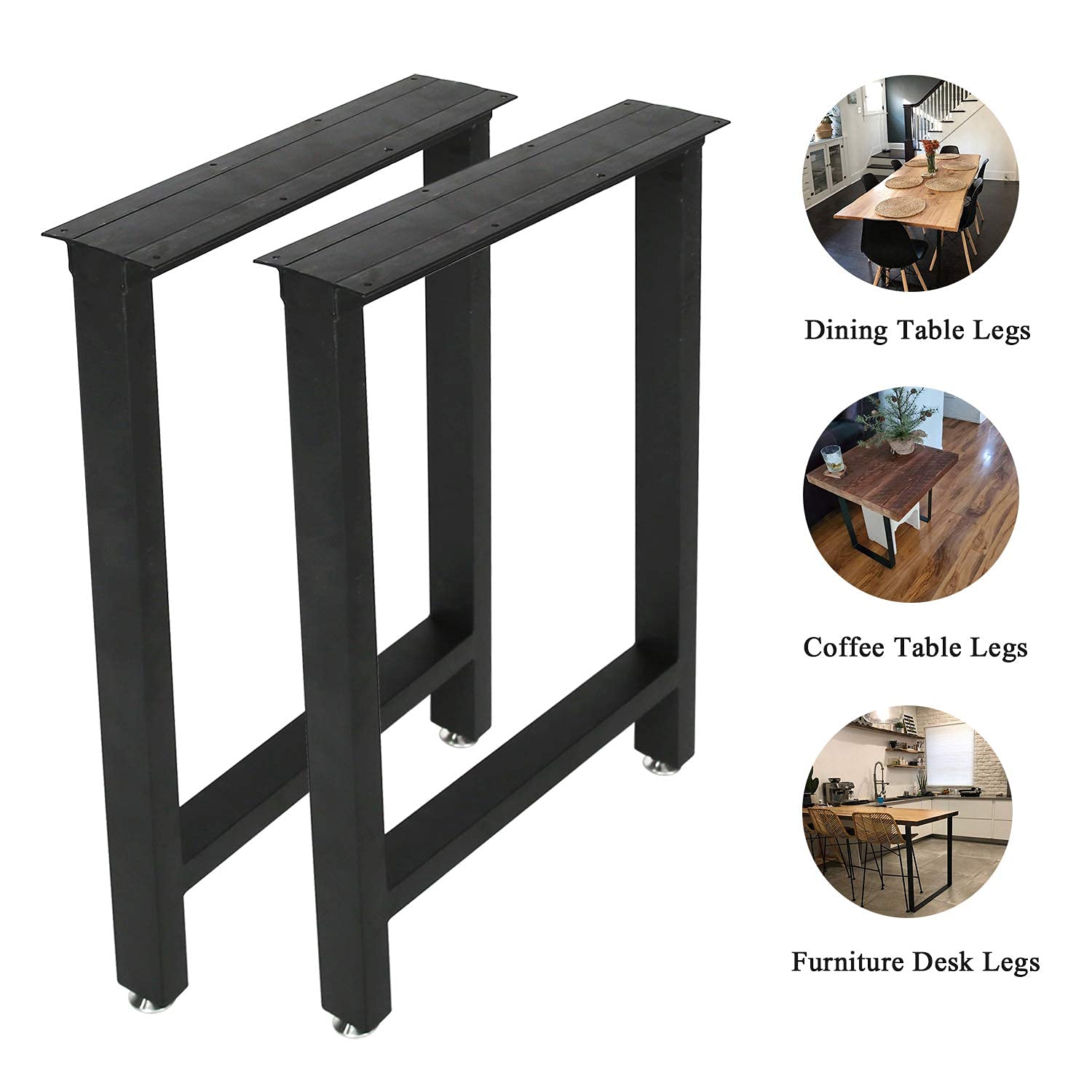 Heavy Duty Metal Black Table Legs 28