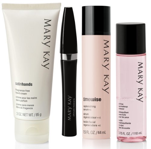 Mary Kay Favorites Skincare & Makeup Bundle - Ultimate Mascara, Vitamin C Serum, Oil-Free Makeup Remover & Fragrance-Free Hand Cream | Perfect for Daily Beauty Routine & Travel Essentials