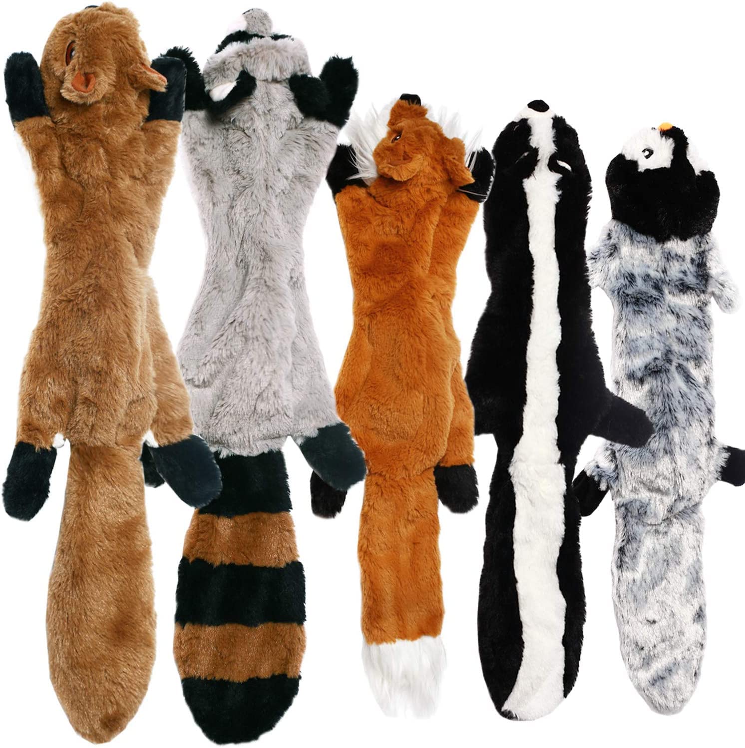**PASBAS No Stuffing Dog Toys with Squeakers – Durable Stuffing-Free Plush Squeaky Chew Toys for Medium & Large Dogs – Interactive Crinkle Dog Toy for Playtime & Training**    *(Use for indoor/outdoor play, teething relief, and bonding with your pet!)*