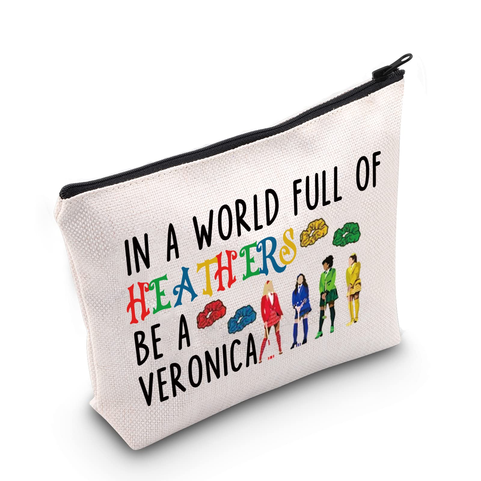 Heathers Musical Inspired Makeup Bag - Broadway Themed Toiletry Travel Organizer | Perfect Gift for Theatre Lovers, Cosmetics Storage & Veronica Costume Accessory | Great for Travel, Backstage & Musical Performances
