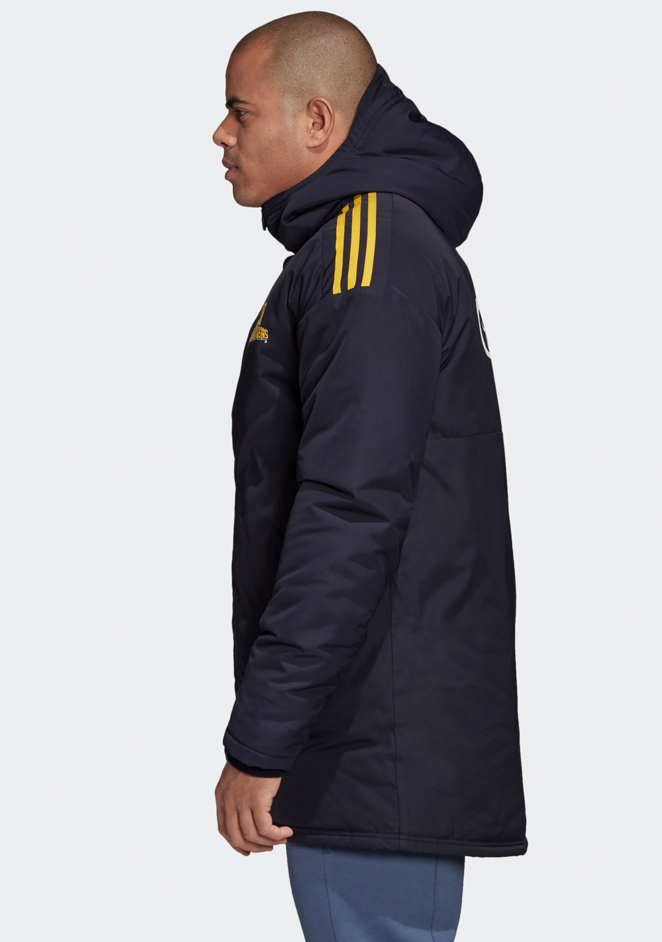 Adidas Men's Highlanders Stadium Parka Coaches Jacket - Waterproof Windbreaker for Outdoor Sports & Casual Wear