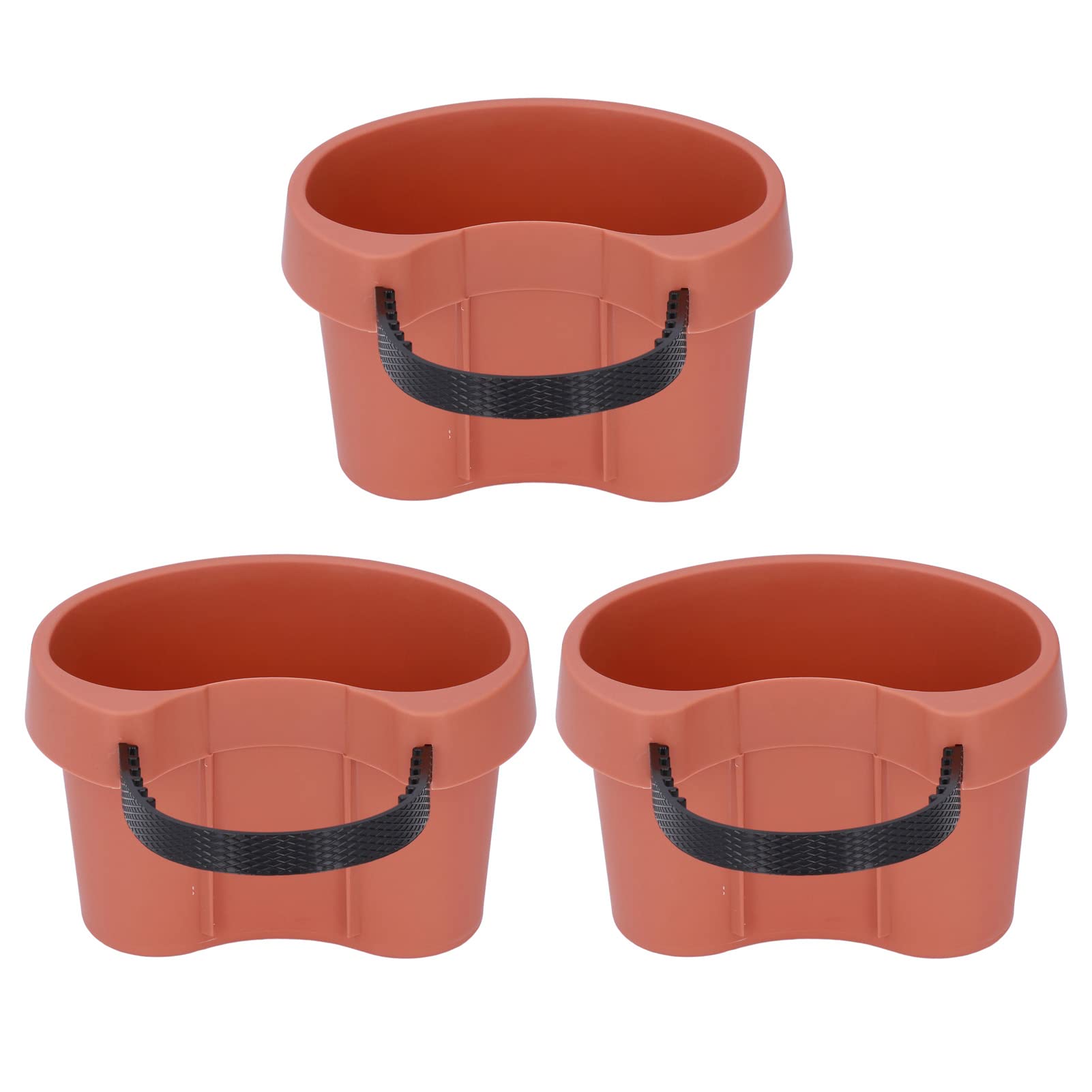 CHICIRIS Adjustable Strap Plastic Flower Pot with Drainage - Garden Planter for Succulents, Seedlings, Herbs - Perfect for Outdoor, Balcony, Patio & Home Decor