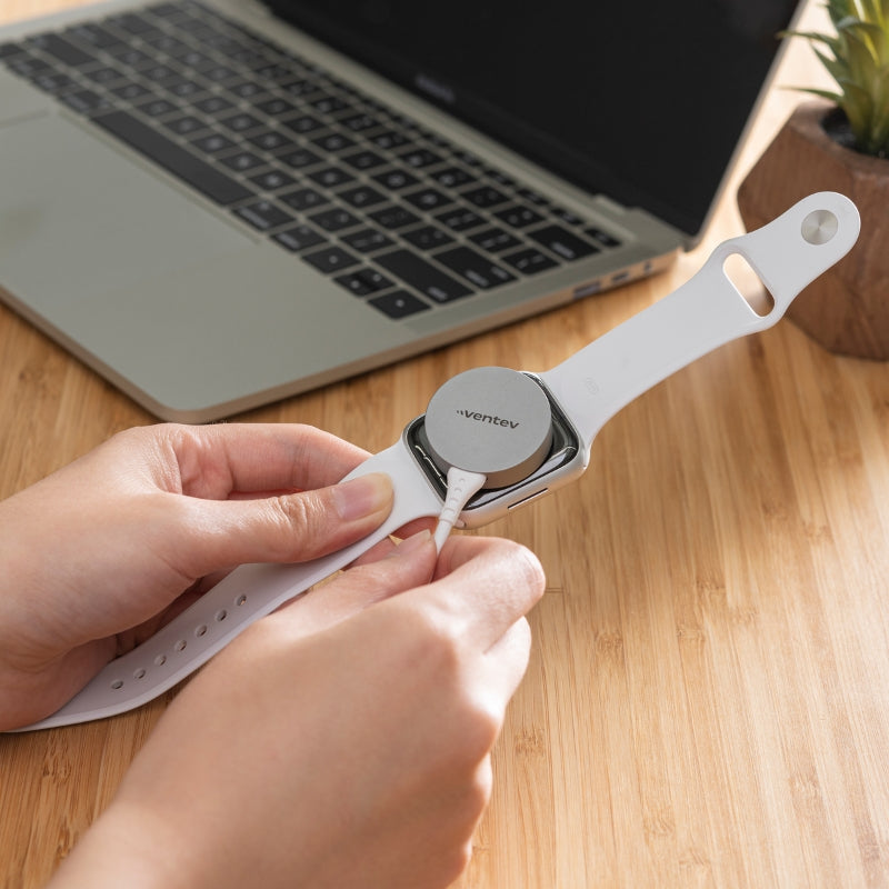 Ventev USB C to USB A Cable 1M White - Fast Charging & Data Sync for iPhone, Android, MacBook, iPad - Perfect for Home, Office & Travel Charging