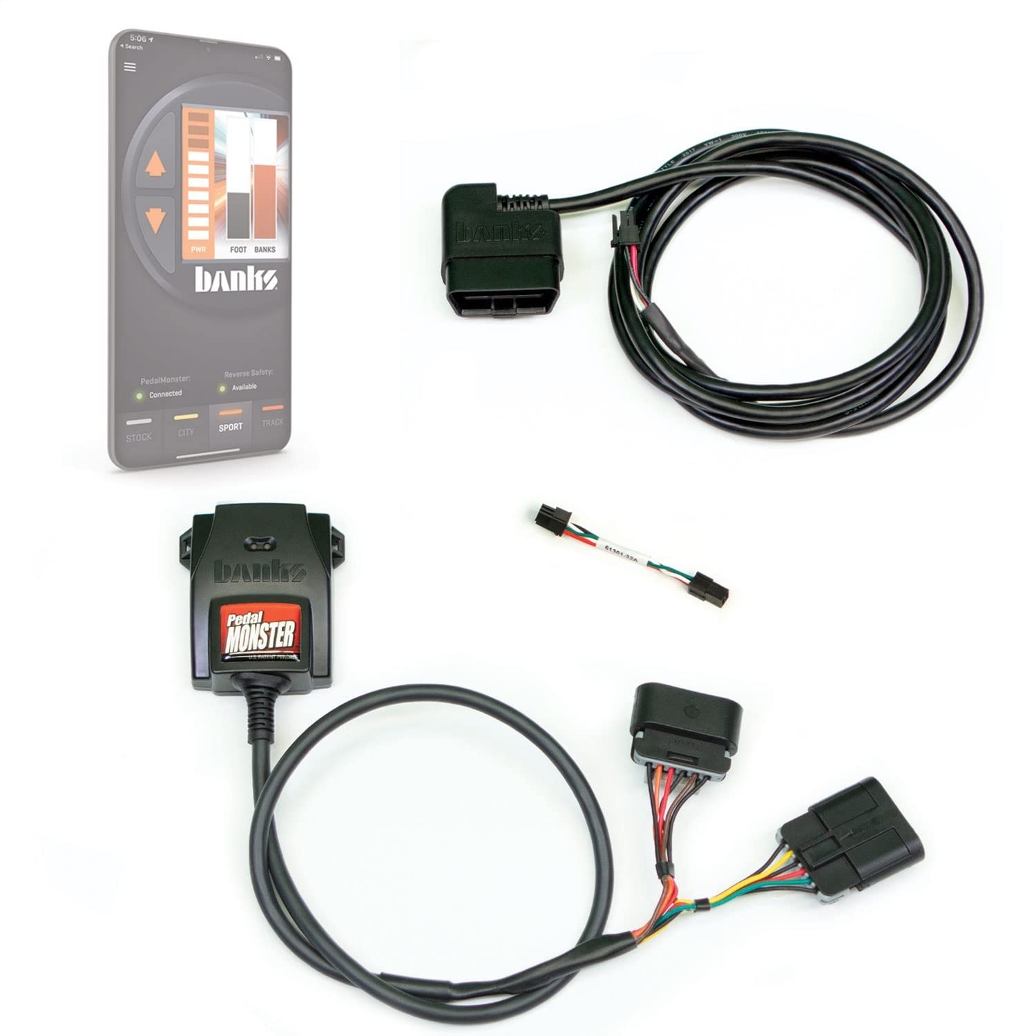 Banks Power 64320 Pedal Monster Throttle Response Controller Kit for Aptiv GT 150 - 6-Way Standalone System with Bluetooth Phone App Control - Enhance Acceleration & Driving Performance for Trucks & SUVs
