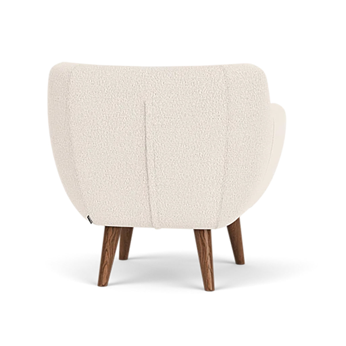 Anne Boucle Armchair - Modern Velvet Upholstered Accent Chair for Living Room, Bedroom, or Office - Stylish & Comfortable Seating with Solid Wood Legs