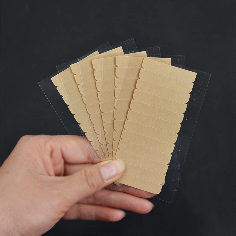 120 Pieces YANTAISIYU Hair Extension Tape Tabs - Double Sided Adhesive Tape for Hair Extensions & Wigs (Khaki) | Secure Hold for Daily Styling, Special Occasions & Cosplay