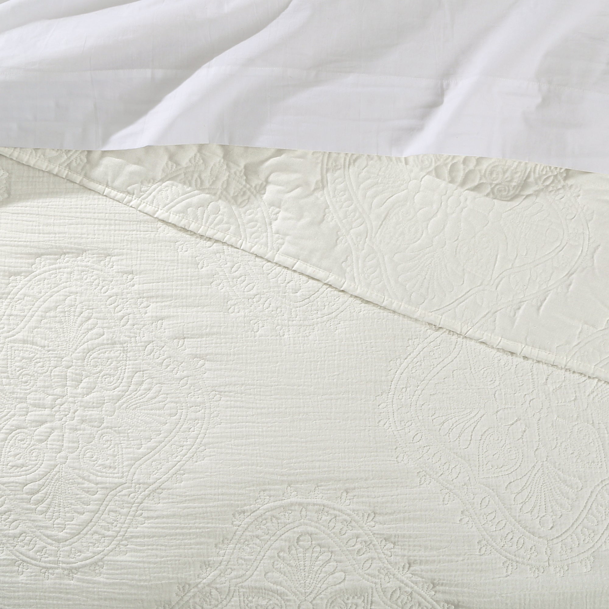 Premium Muslin Stitch Quilt Set - Soft Breathable Bedding for Nursery, Crib & Toddler - Cozy Lightweight Blanket for Baby Shower Gift & Nursery Decor