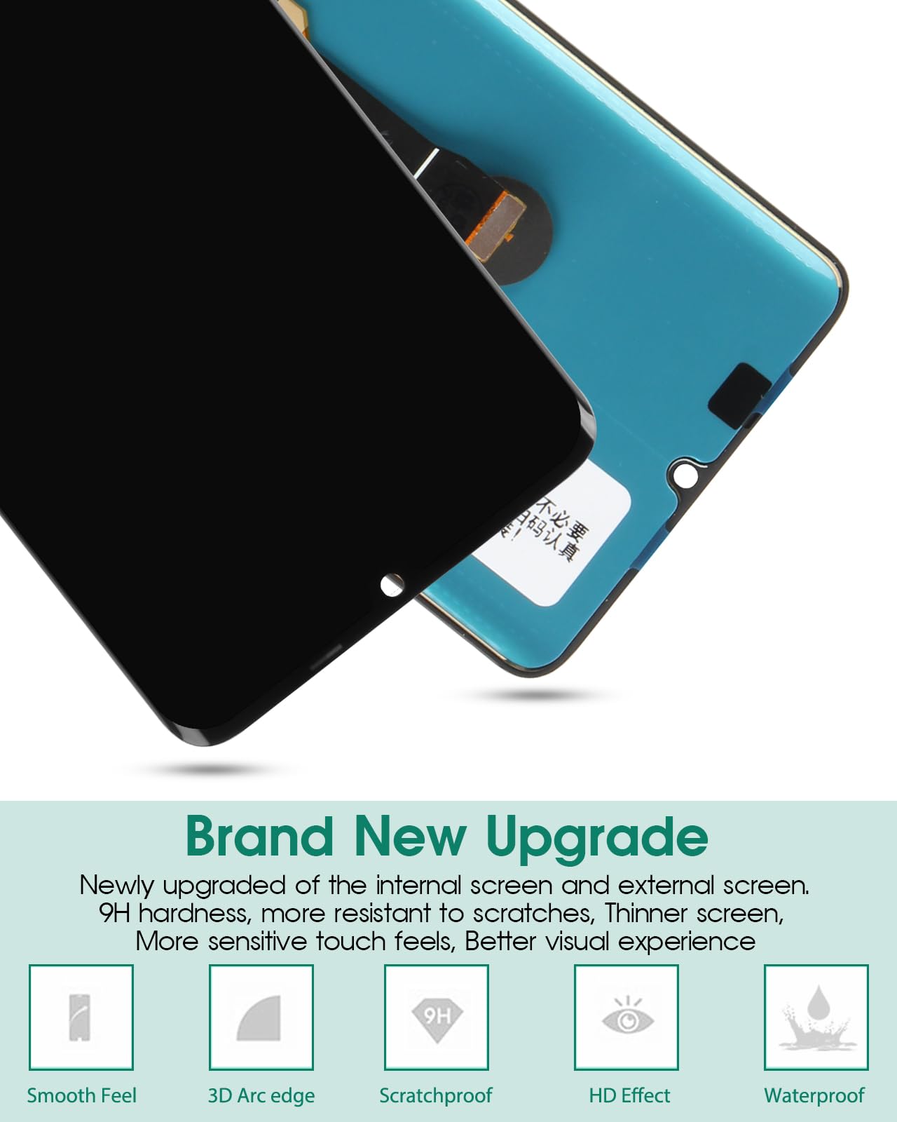Original OLED Screen Replacement for Huawei P30 Pro - VOG-L29/VOG-L09/VOG-AL00/VOG-TL00 LCD Display with Touch Digitizer & Fingerprint Support - Perfect for DIY Repair & Phone Screen Replacement