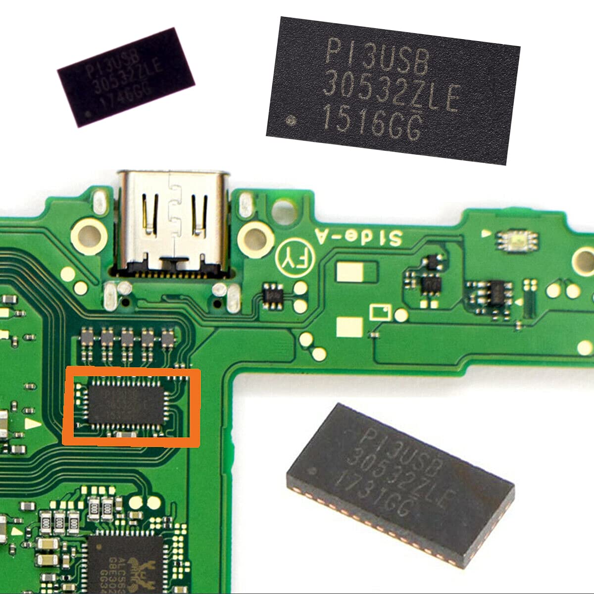 Original PI3USB 30532ZLE Pericom Video & Audio Control IC Chip - Replacement for Nintendo Switch Motherboard - Fixes HDMI & Audio Issues for Gaming Consoles & Electronics Repair