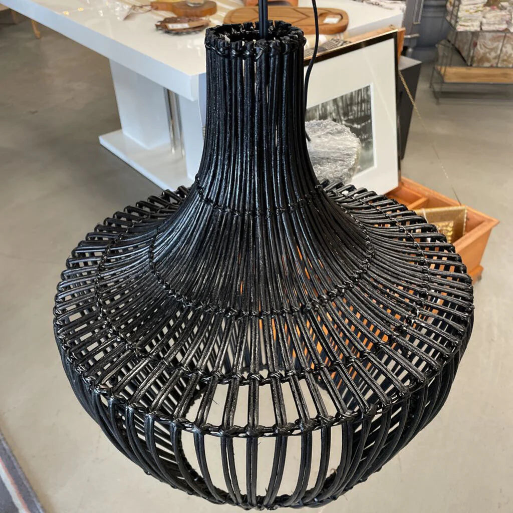 Bohemian Lordes Pendant Lamp Black - Vintage Hanging Light Fixture for Dining Room, Bedroom & Living Room Decor - 3 in Stock