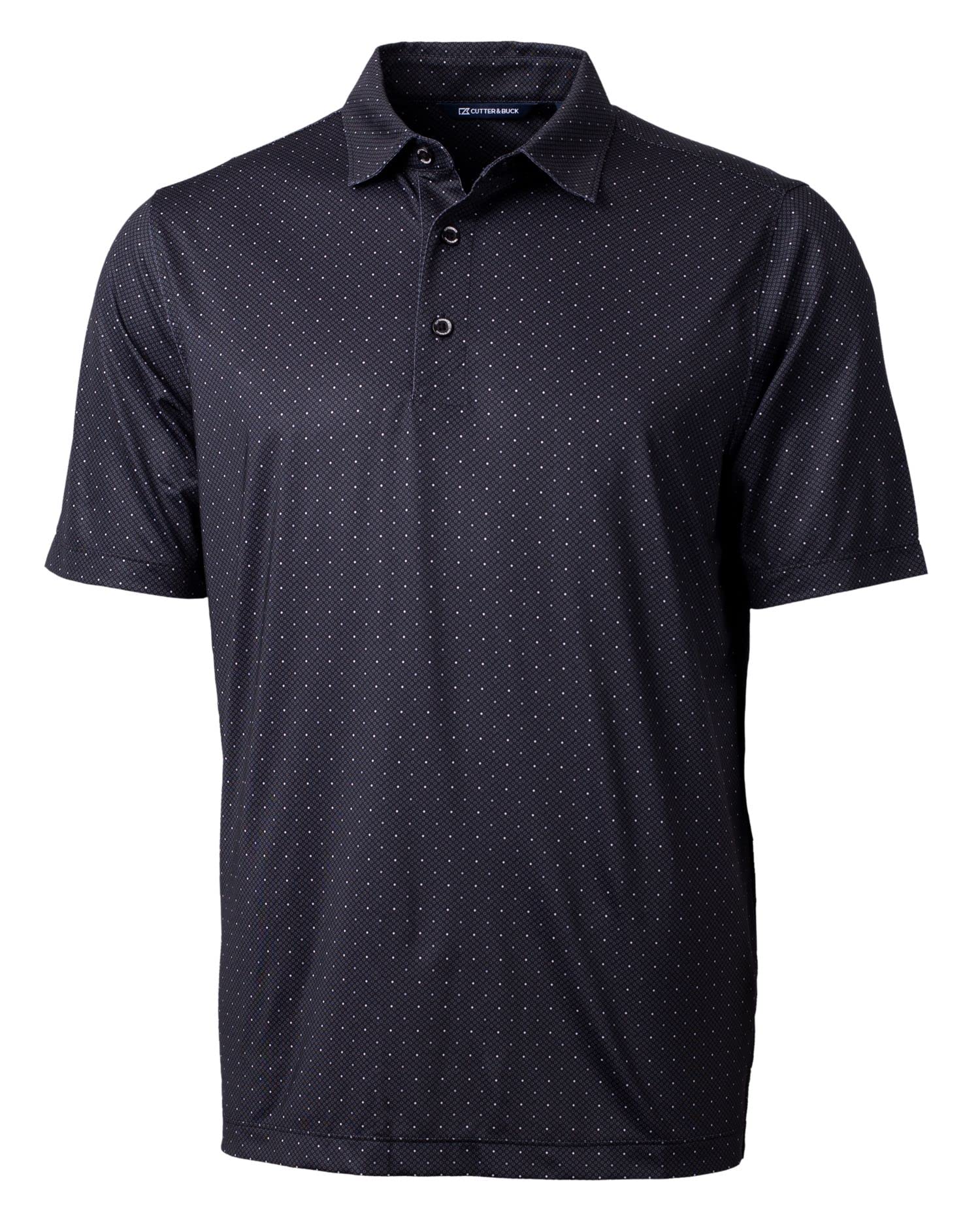 Cutter & Buck Big & Tall Pike Double Dot Print Stretch Men's Short Sleeve Polo Shirt - Comfortable & Stylish Casual Wear for Office, Golf & Outdoor Activities