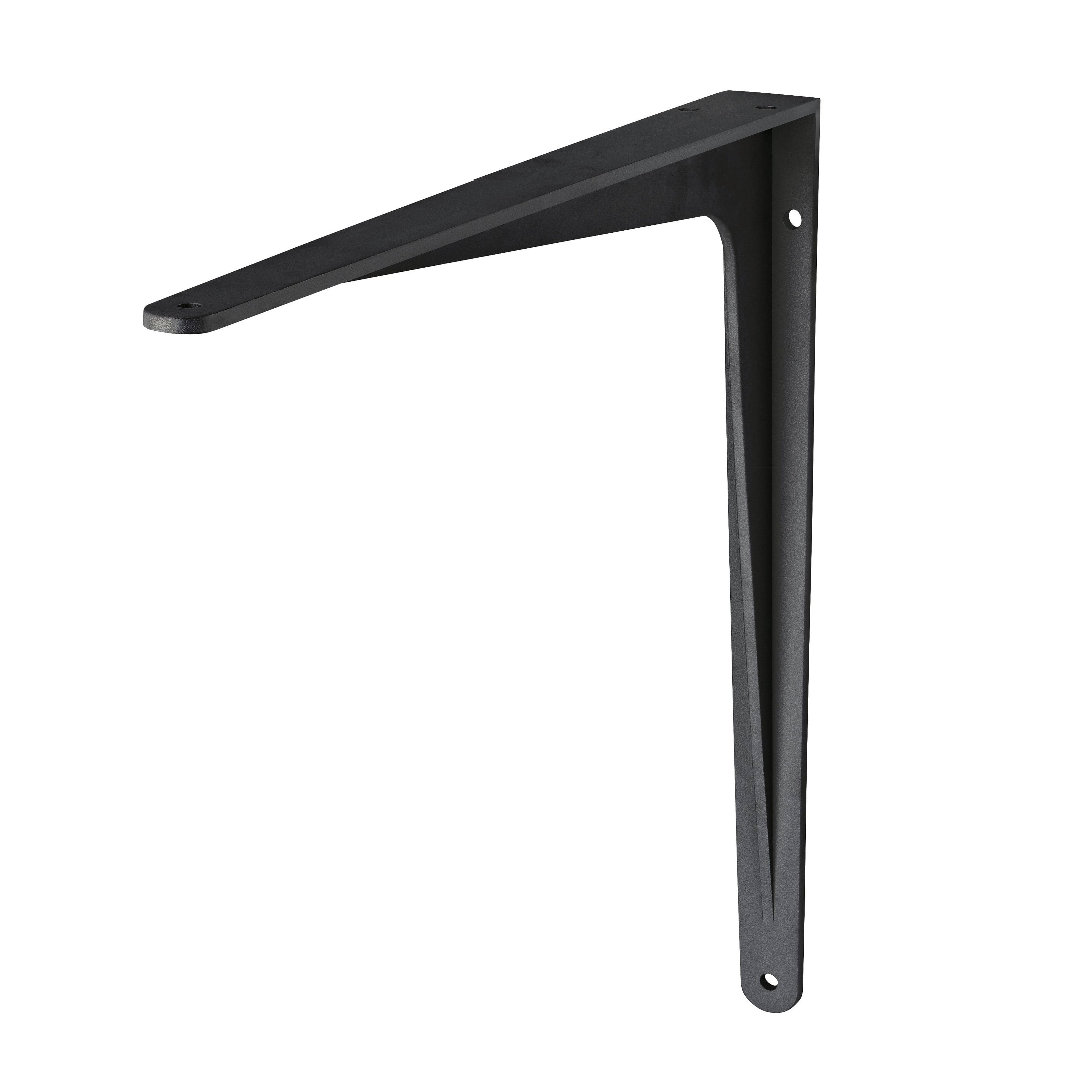 Heavy Duty HERAKLES Shelf Bracket - 6 Inch Steel L Brackets for Floating Shelves, Wall Mounted Shelving (Set of 4) - Perfect for Home Storage, Garage Organization & DIY Bookshelf Projects