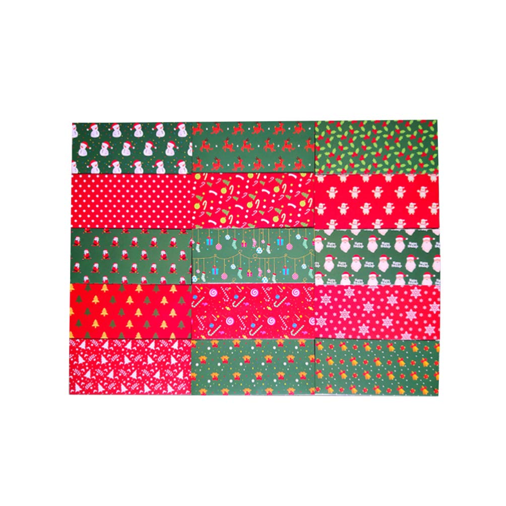 NUOBESTY 15pcs Christmas Gift Envelopes - Non-Woven Holiday Card Holders & Candy Bags for Kids | Perfect for Xmas Stocking Stuffers, Party Favors & Classroom Treats