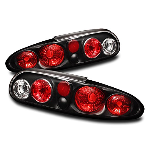 Black Altezza Rear Tail Brake Lights for Chevy Chevrolet Camaro - High Performance LED Lamps for Night Driving & Car Customization