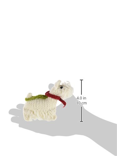Westie Dog Ornament - Cute & Chilly Scottish Terrier Figurine for Home Decor, Christmas Tree, Gift Idea