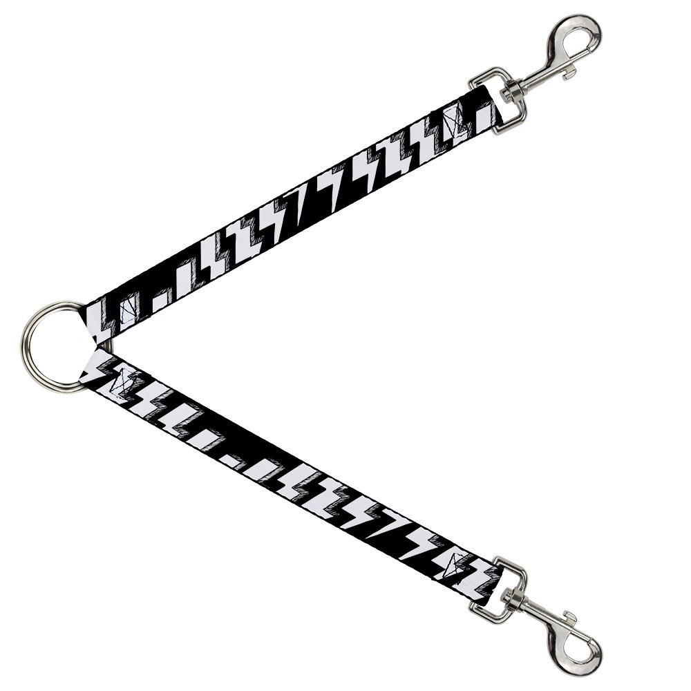 Durable Dog Leash Splitter with Lightning Bolt Design - 1 Foot Long, 1 Inch Wide for Small to Medium Dogs - Perfect for Walking, Training & Outdoor Adventures