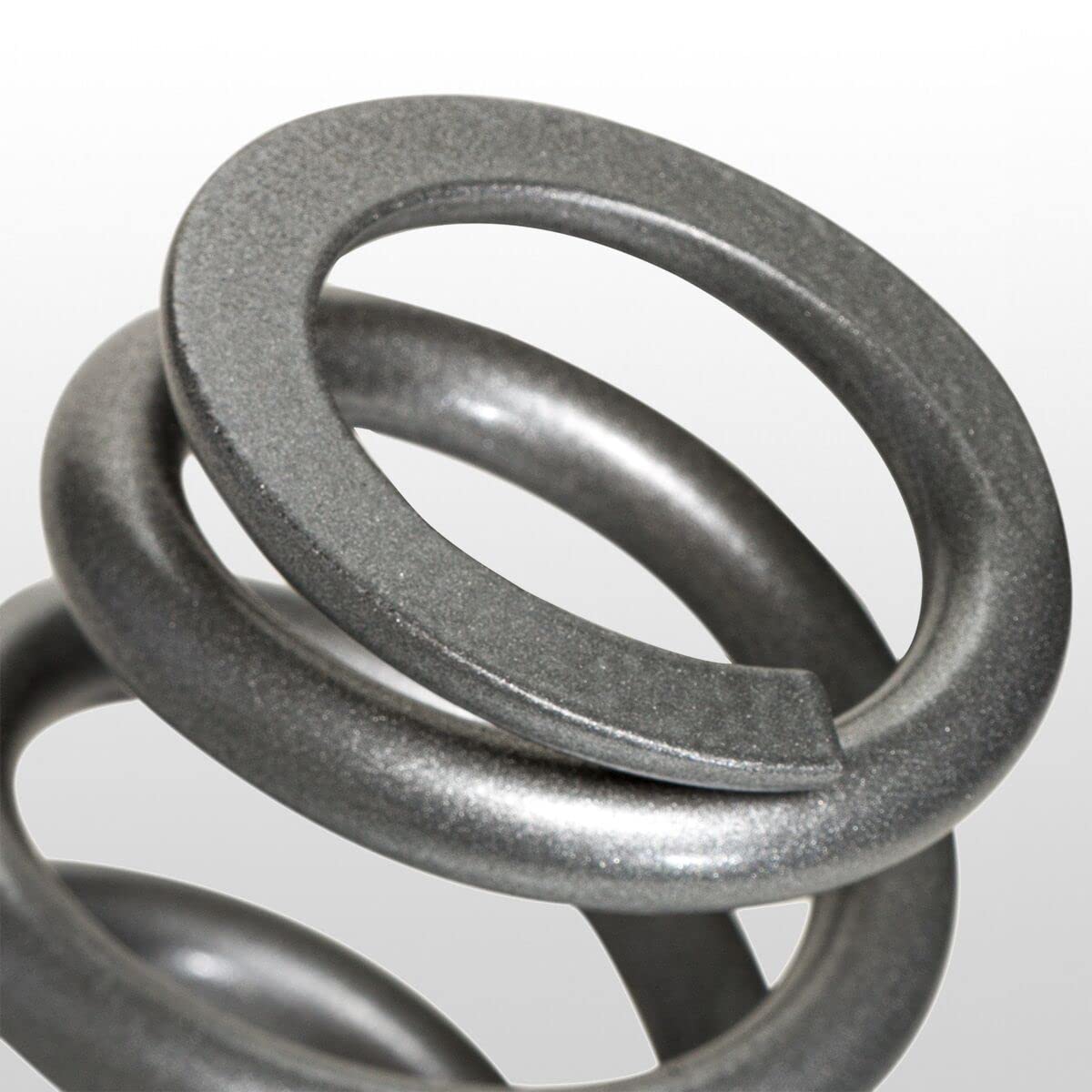 PUSH Industries 250 Series HyperCoil Silver Shock Spring - 400lb/in Rate, 65mm Stroke - Perfect for MTB & Enduro Bikes, Trail Riding & Downhill Performance