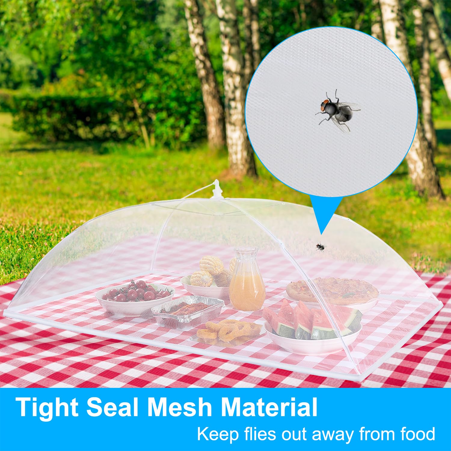 Anpro Extra Large Pop-up Food Cover Tent with 4 Standard Mesh Nets - 40