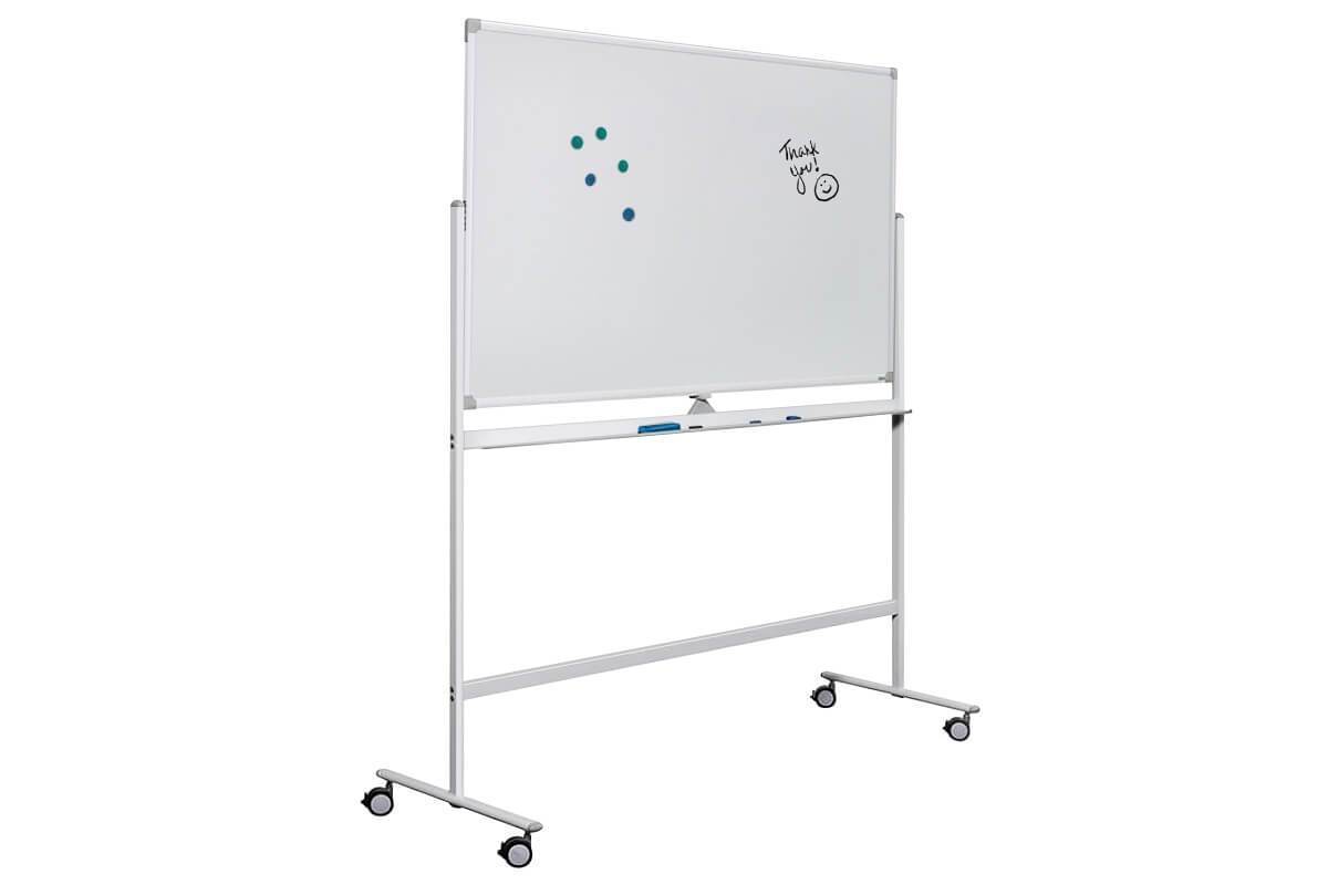 JasonL Mobile Magnetic Whiteboard - Double Sided 36x24 Inch Pivoting Dry Erase Board with Stand | Perfect for Office Meetings, Classroom Teaching & Home Office Organization