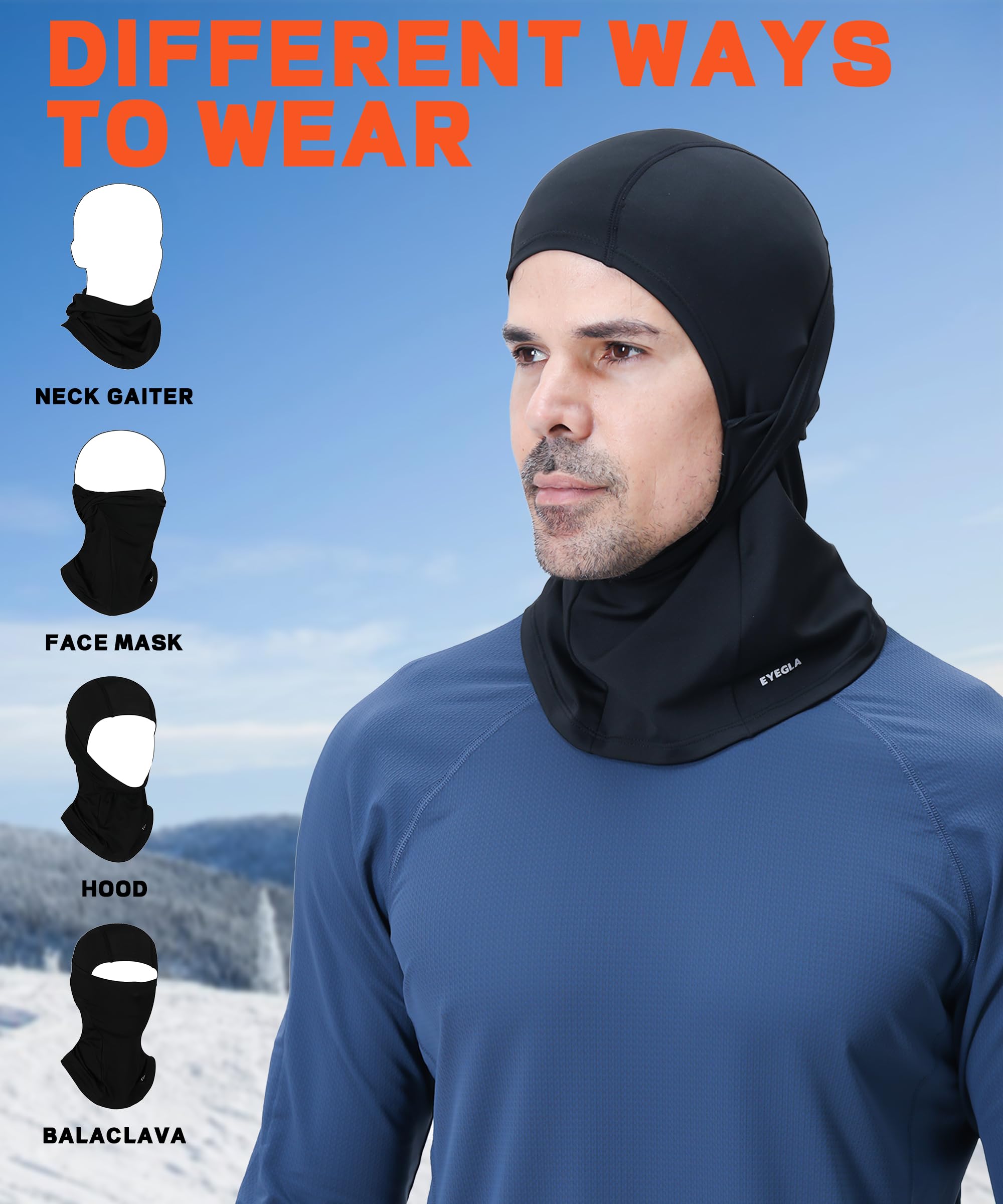 Balaclava Ski Mask for Men & Women - Windproof Full Face Cover for Snowboarding, Motorcycle & Cycling - UV Sun Protection & Cold Weather Gear for Outdoor Sports & Winter Activities