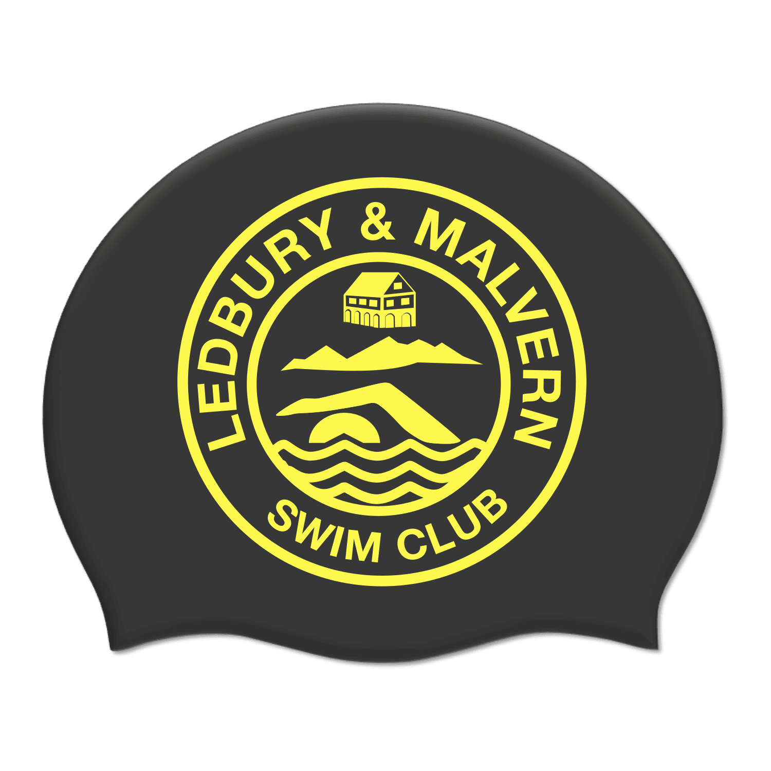 Ledbury & Malvern Swimming Club Silicone Swim Cap - Durable Competition Swimming Gear for Men & Women - Perfect for Lap Swimming, Training & Competitive Events