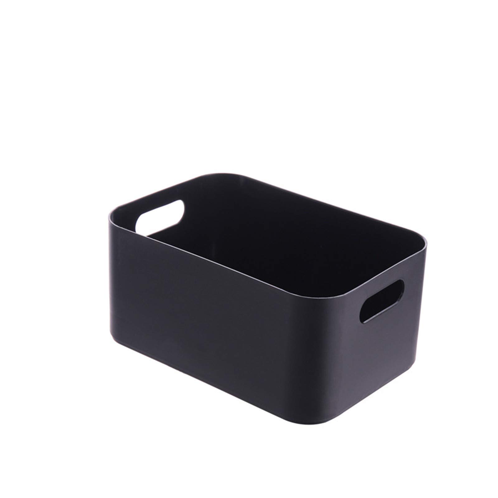 Plastic Storage Basket for Bathroom & Kitchen - Black