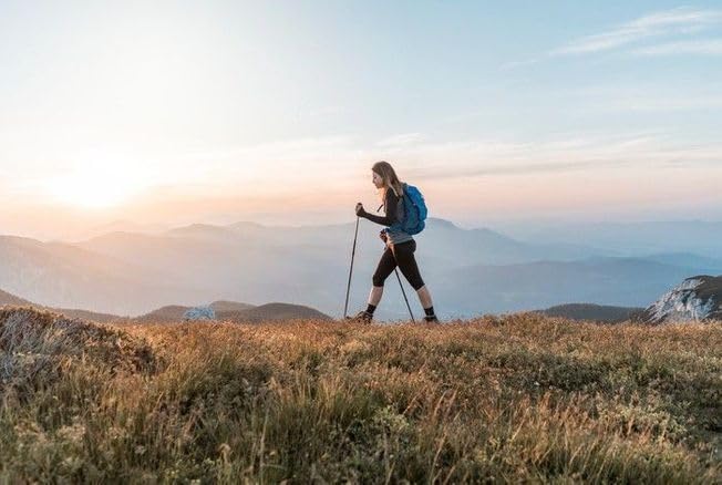 Lightweight Adjustable Trekking Poles for Hiking & Backpacking - Pair of 2 with Anti-Shock Tips - Perfect for Camping, Mountain Climbing & Outdoor Adventures