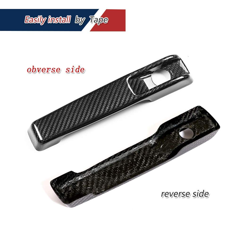 JC SPORTLINE Carbon Fiber Door Handle Cover for Mercedes Benz W463 G500 G550 G55 G63 AMG Wagon (2004-2018) - Premium Exterior Accessories for Enhanced Style & Protection - Perfect for Car Enthusiasts & Off-Road Adventures
