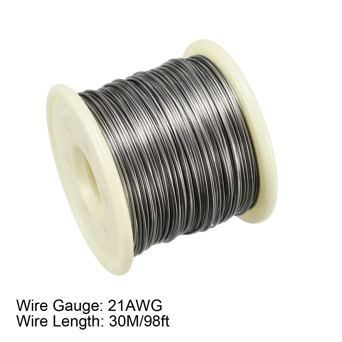Heat Resistant 21 Gauge Wire Wrapping - 98ft Electronic Coil for DIY Heating Resistors, Circuits & Electrical Projects | Perfect for Home Appliances, Automotive Repairs & Industrial Equipment