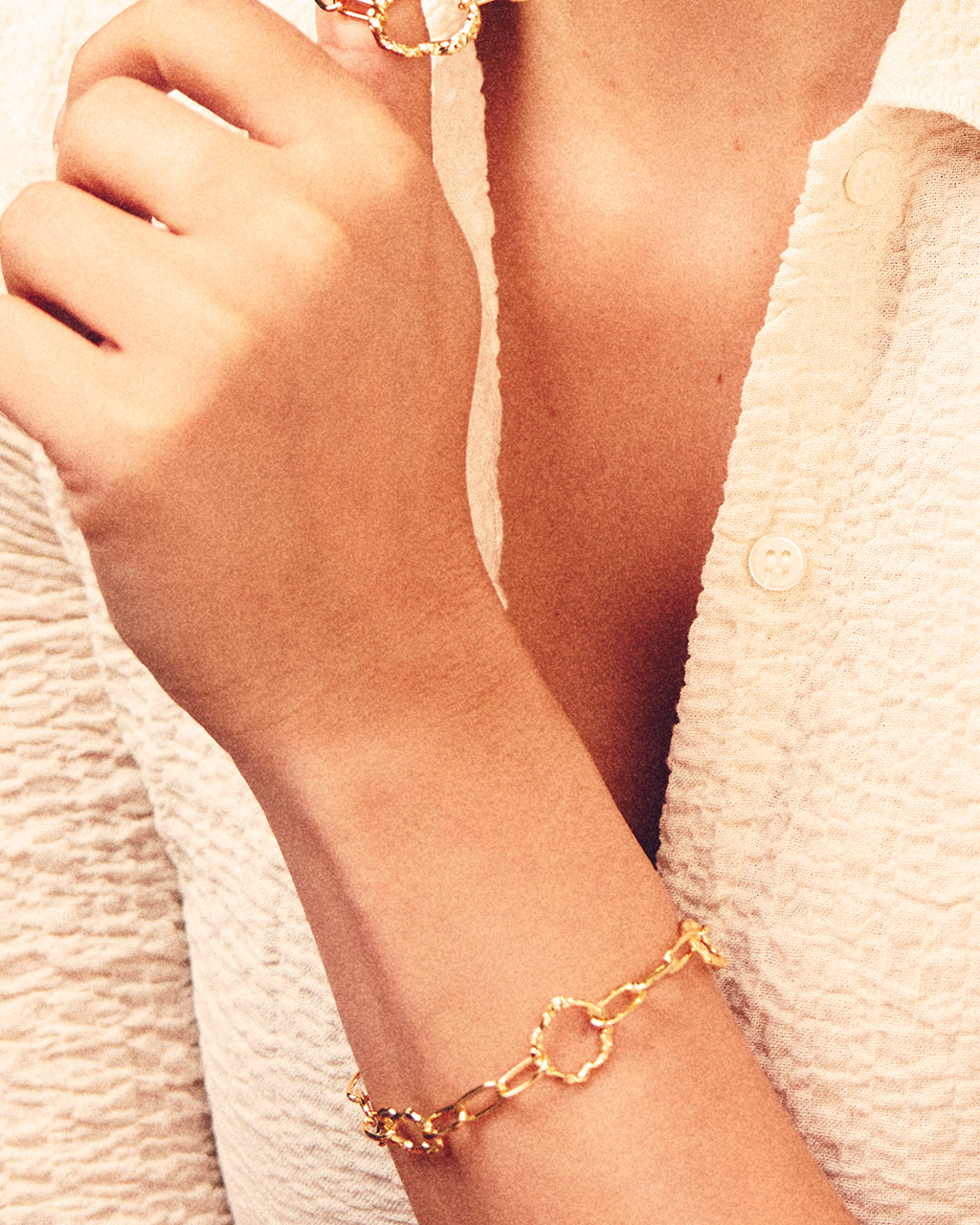 Handmade Ira Hammered Chain Bracelet for Women - Sterling Silver Adjustable Bangle - Boho Chic Jewelry Gift for Her - Perfect for Casual Wear, Layering & Special Occasions
