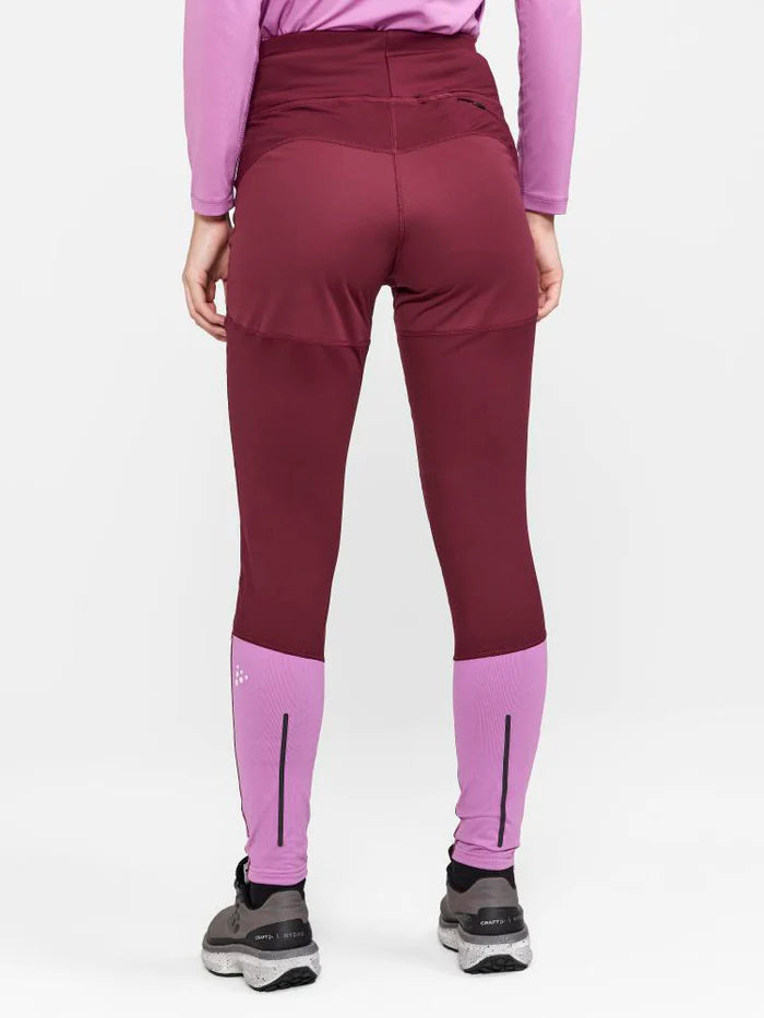 Women's Craft ADV Essence Windproof Running Tights - High-Performance Cold Weather Leggings for Outdoor Jogging & Training