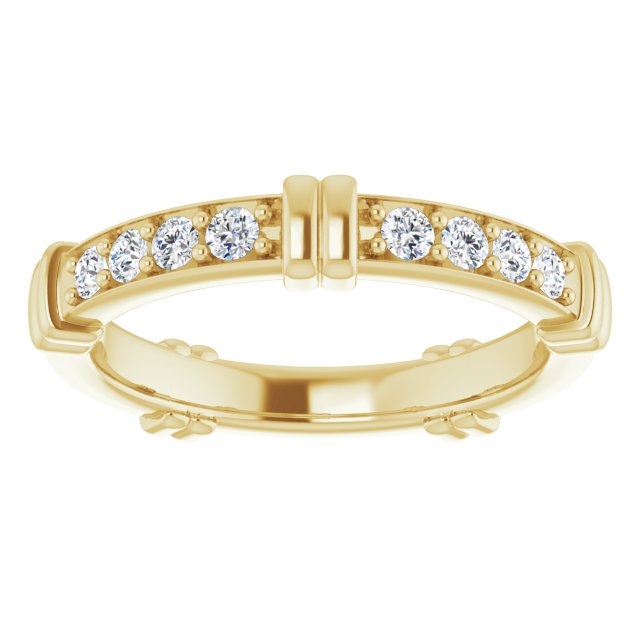 0.60 Carat Round Diamond Stackable Eternity Band - Wedding, Anniversary, Engagement Ring for Women - Perfect Gift for Her