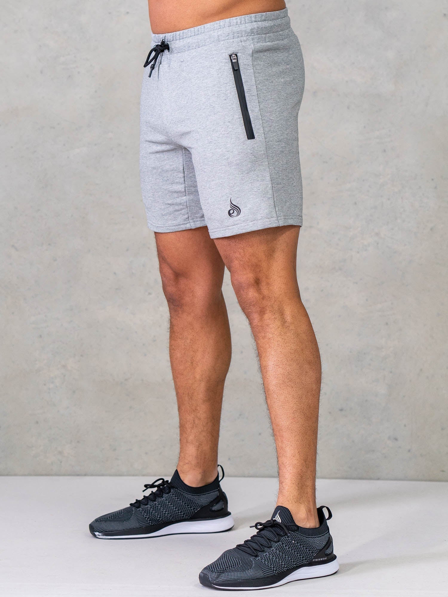 Endurance Track Shorts for Men - Breathable Grey Marl Running Shorts - Perfect for Gym, Jogging & Workouts