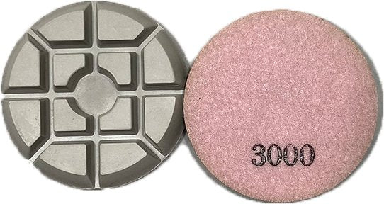 3 Inch White Diamond Polishing Pads 3000 Grit - Premium Square Sanding Discs for Stone, Concrete & Marble - Perfect for Countertop Refinishing & Floor Restoration
