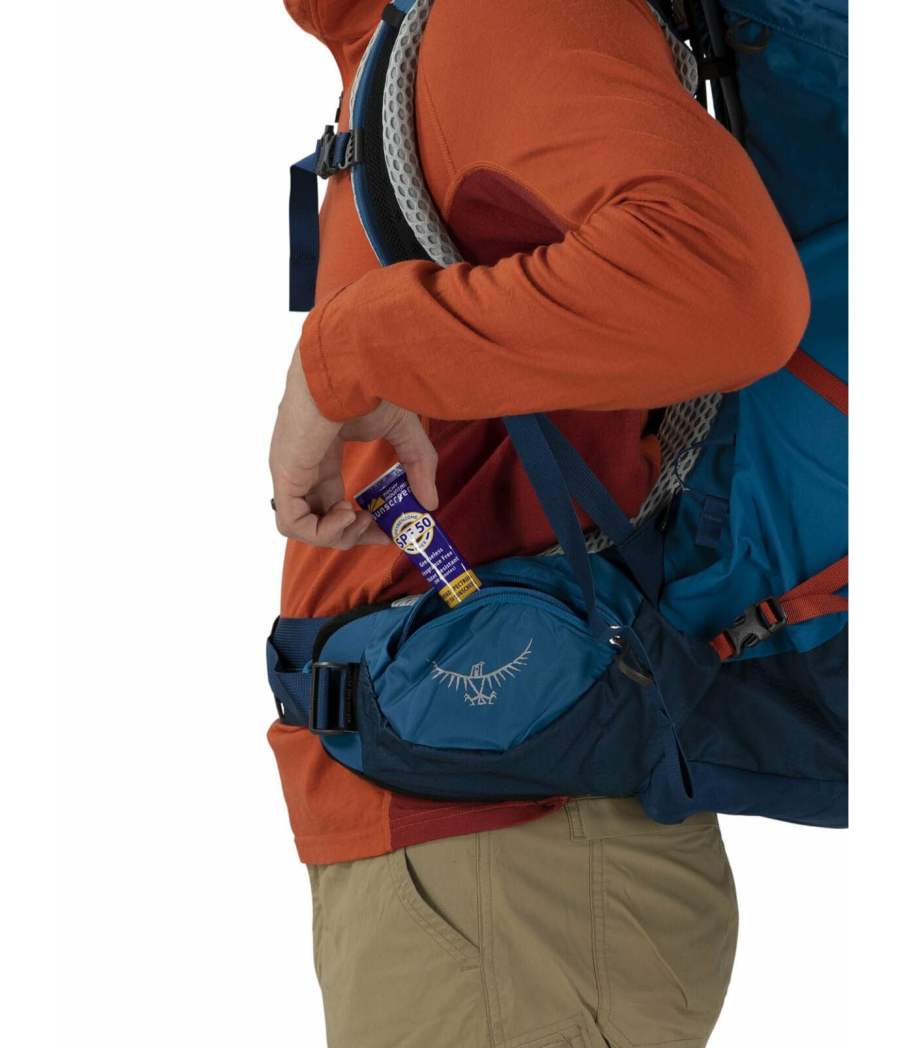 Osprey Men's Atmos AG LT 65 Backpack - Lightweight Hiking Pack for Outdoor Adventures, Camping & Travel