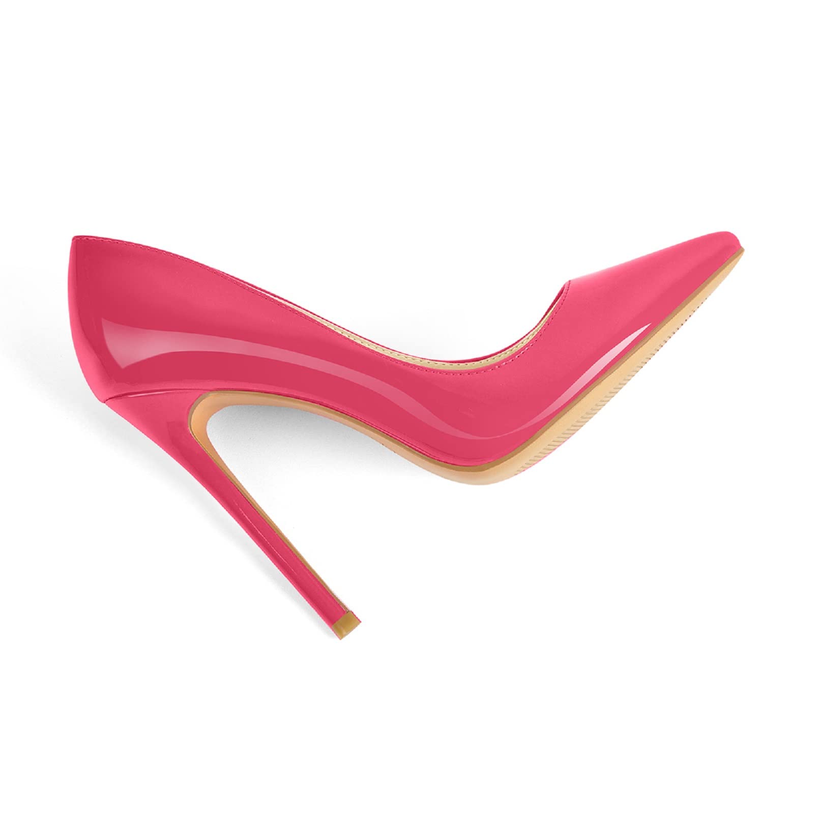 Richealnana Women's Classic Pointed Toe High Heel Pumps - 4.7 Inch Sexy Stiletto Heels for Office, Party & Evening Wear