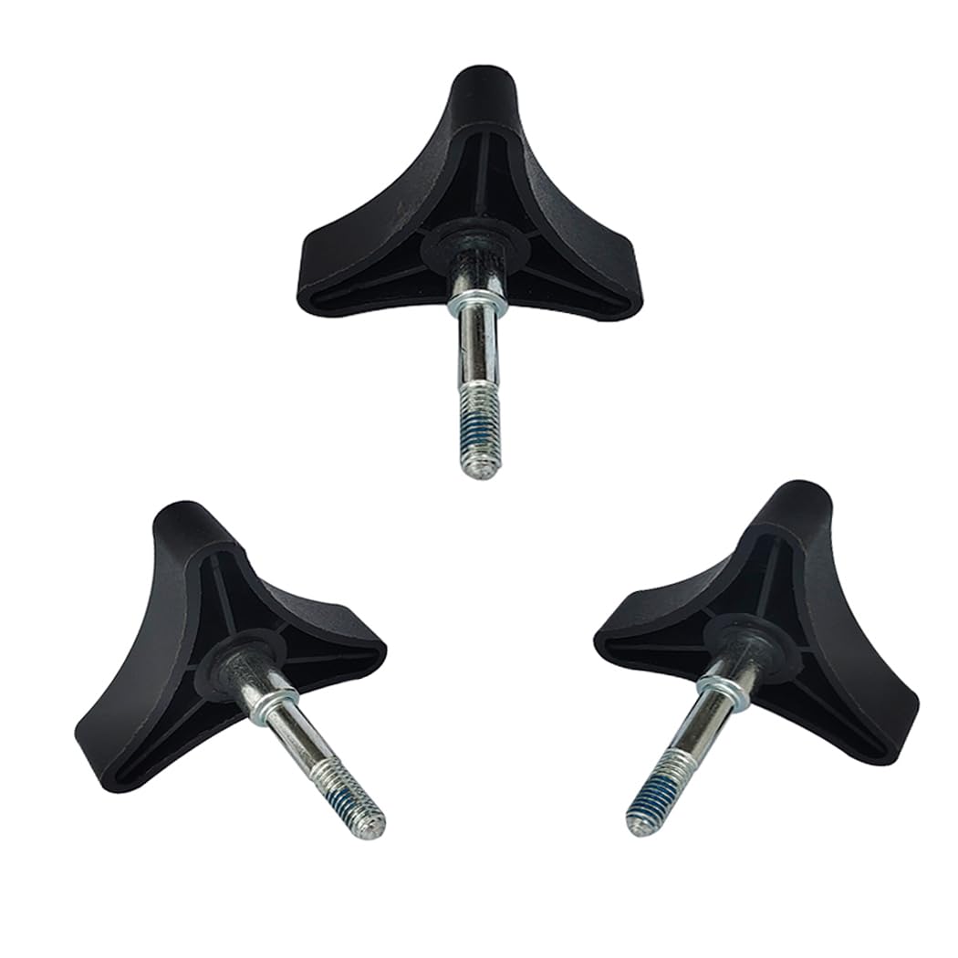 Universal Rollator Knob Replacement Part - Aluminum 3-Point Knob for Foldable Rollators, Hand Propelled Walkers & Mobility Aids | Durable Walker Accessory for Seniors & Disabled Users (Home Use, Rehabilitation, Elderly Care)