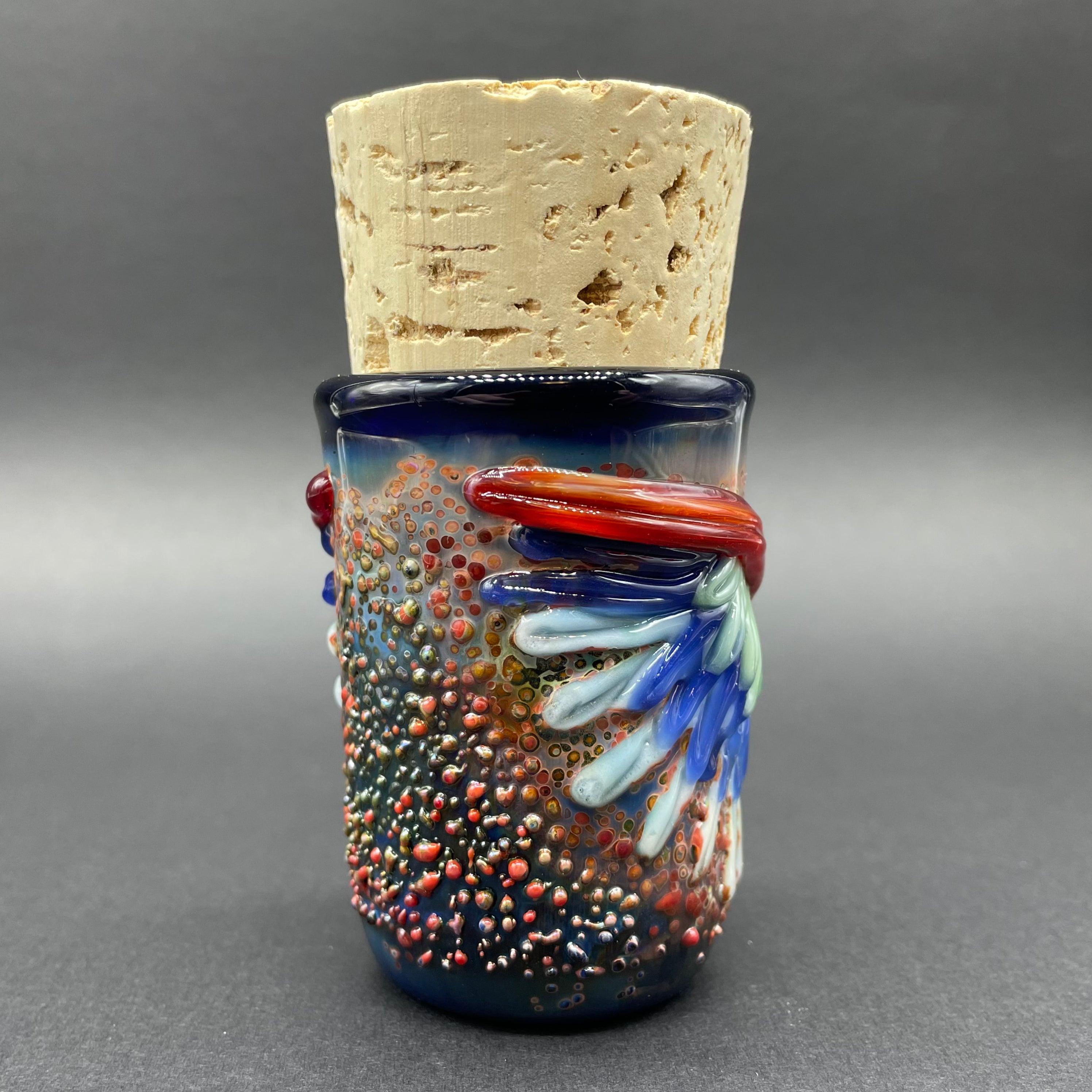 Winged Phoenix Decorative Cork Jar - Elegant Glass Storage Container for Spices, Herbs & Kitchen Essentials | Perfect for Home, Office & Gift Giving