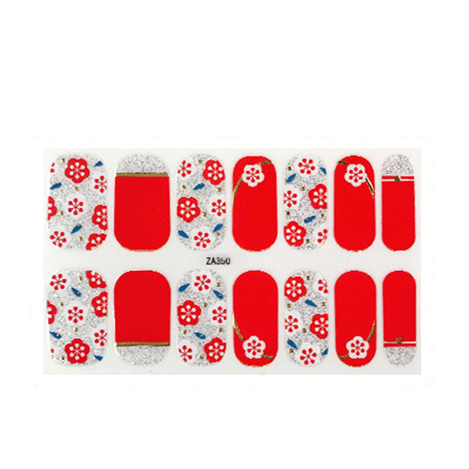 Fashion Nail Art Stickers Set - 2D Creative Nail Decals for Salon & DIY | Exquisite Nail Care Design | Perfect as Birthday Gift & Party Wear | Great for Nail Art Enthusiasts, Home Manicure, and Special Occasions