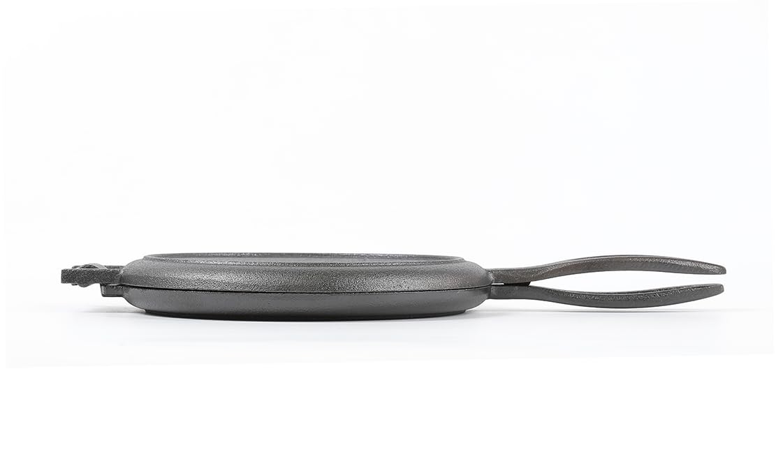 HAWOK Cast Iron Waffle Maker - Traditional Belgian Waffle Iron for Stovetop - Perfect for Breakfast, Camping & Homemade Desserts
