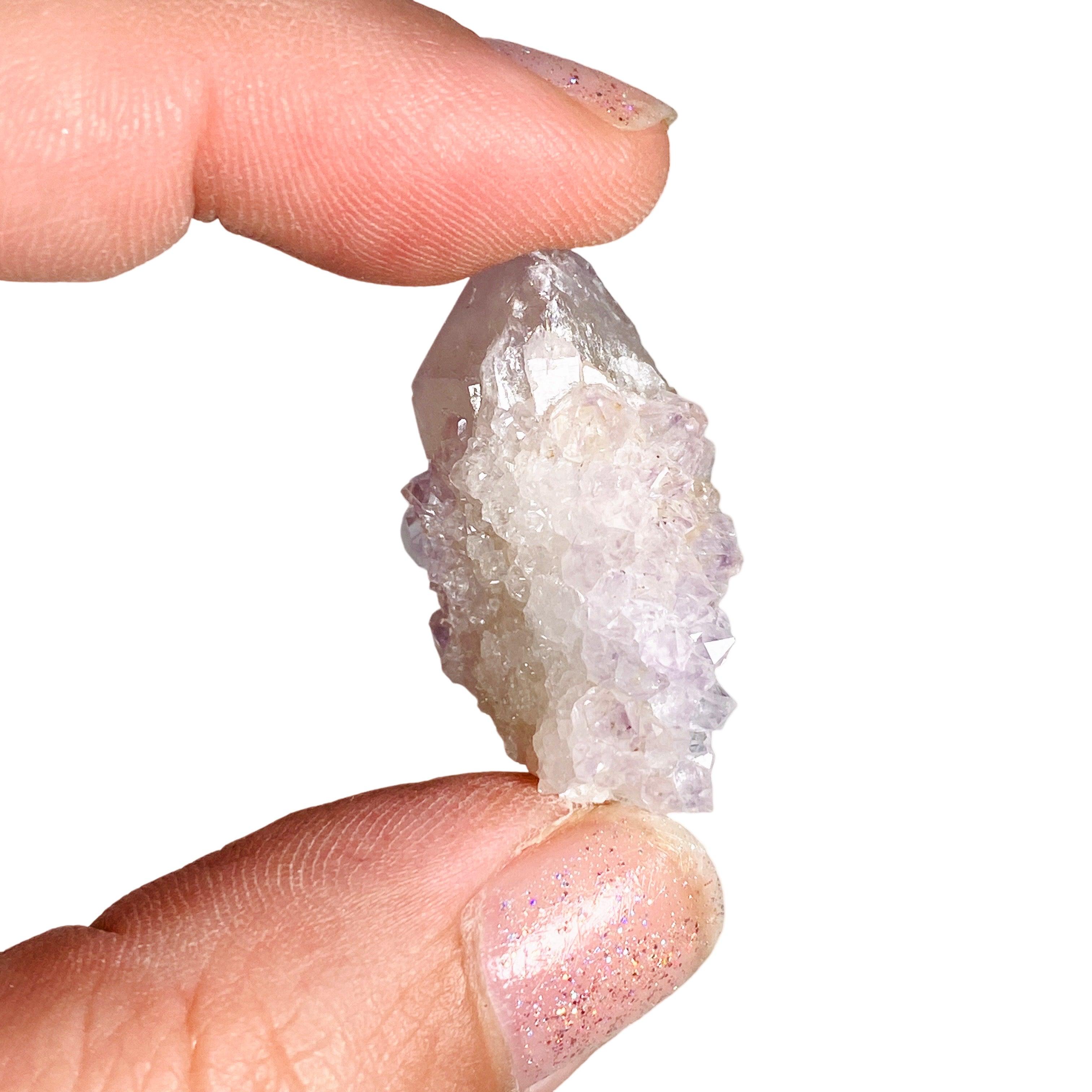 Small Spirit Quartz Cluster SPQC - Natural Healing Crystal for Meditation, Reiki & Energy Work - Perfect for Home Decor, Office Desk & Spiritual Practices