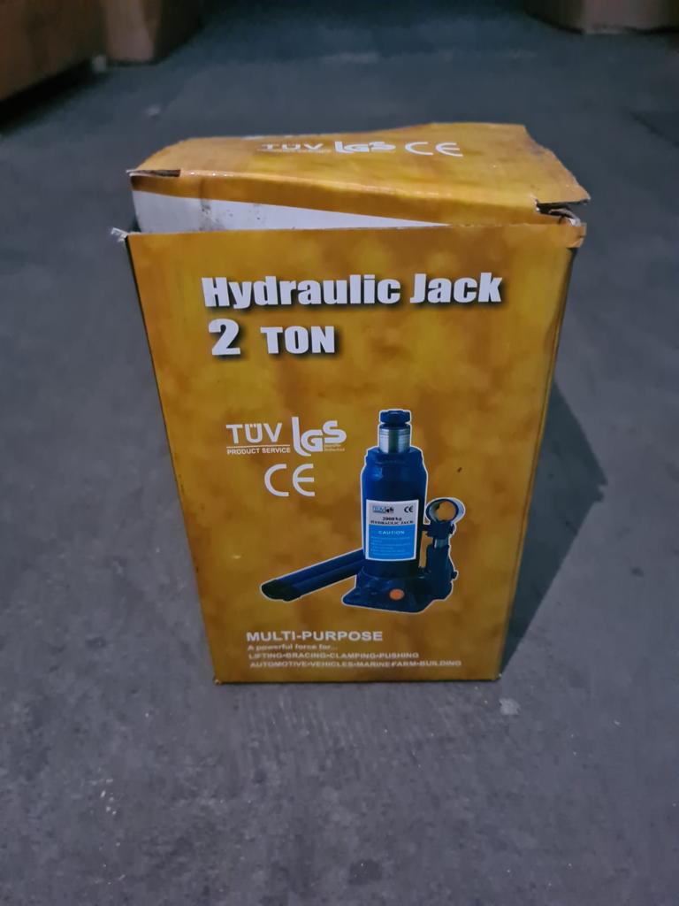 Aiko 2 Ton Hydraulic Bottle Jack (Blue) - Heavy Duty Car Lift, Vehicle Repair & Emergency Roadside Assistance - Model BJ 11023