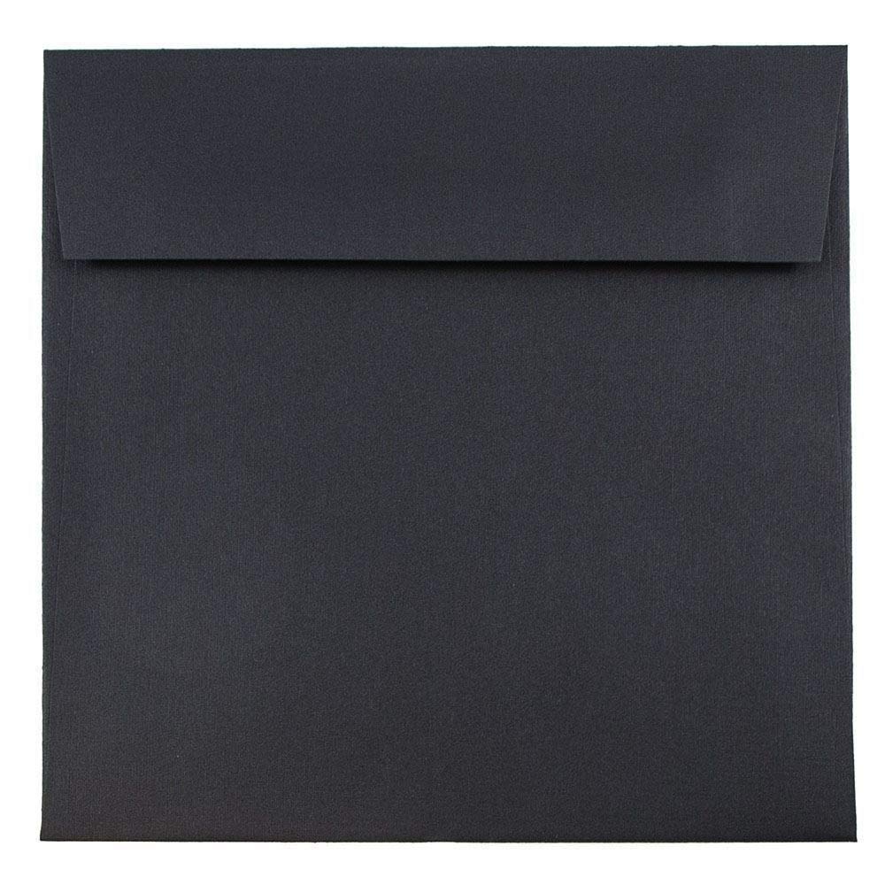 Premium Black Linen Invitation Envelopes 6.5