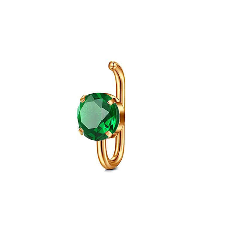 CZ Implant Grade Hinged Hoop Belly Button Rings | Surgical Steel Navel Piercing Jewelry | Q2886 | Perfect for Everyday Wear, Gym & Beach Fashion
