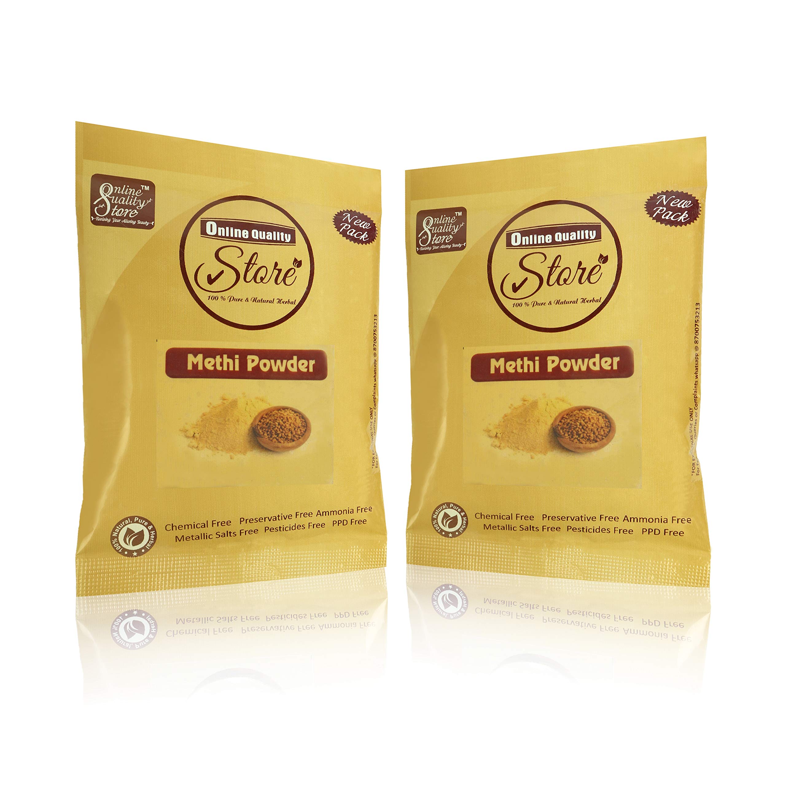 Organic Fenugreek Powder (Methi) for Skin & Hair Care - 50g | Natural Face Mask & Hair Growth Treatment | DIY Beauty & Ayurvedic Remedies