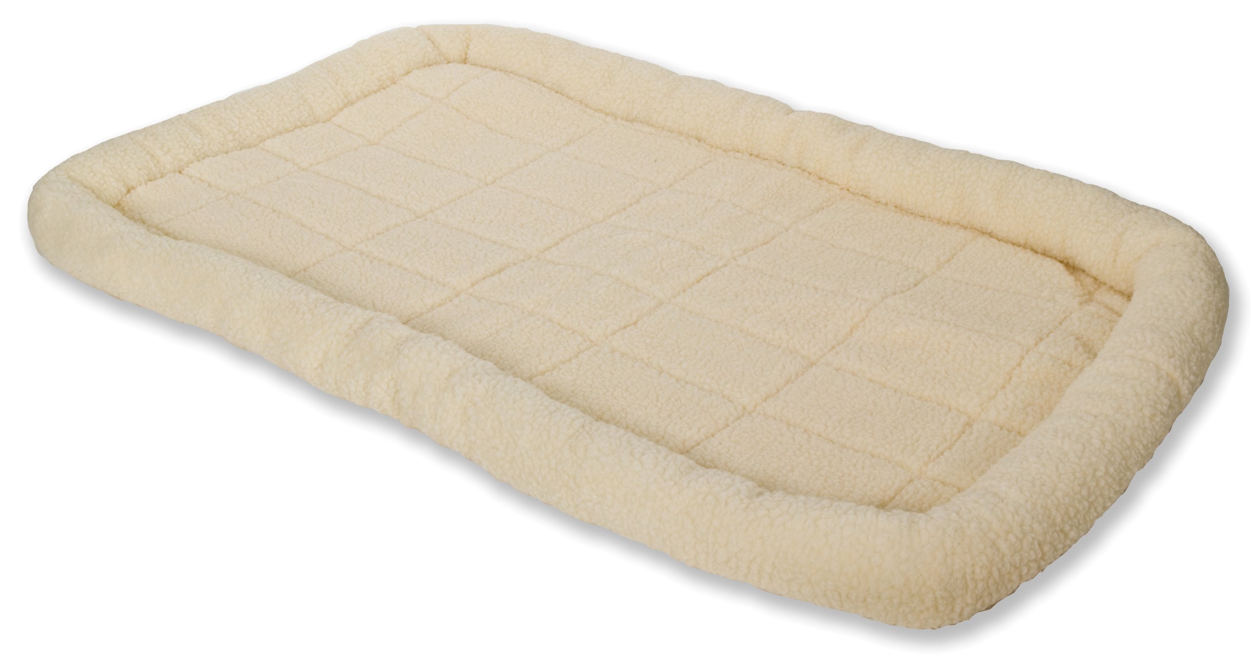 Pet Lodge® Fleece Pet Bed - Soft & Machine Washable Crate Pad for Dogs & Cats | Warm & Cozy Cream Dog Bed | Easy to Store & Portable | Perfect for Crates, Kennels & Home Use