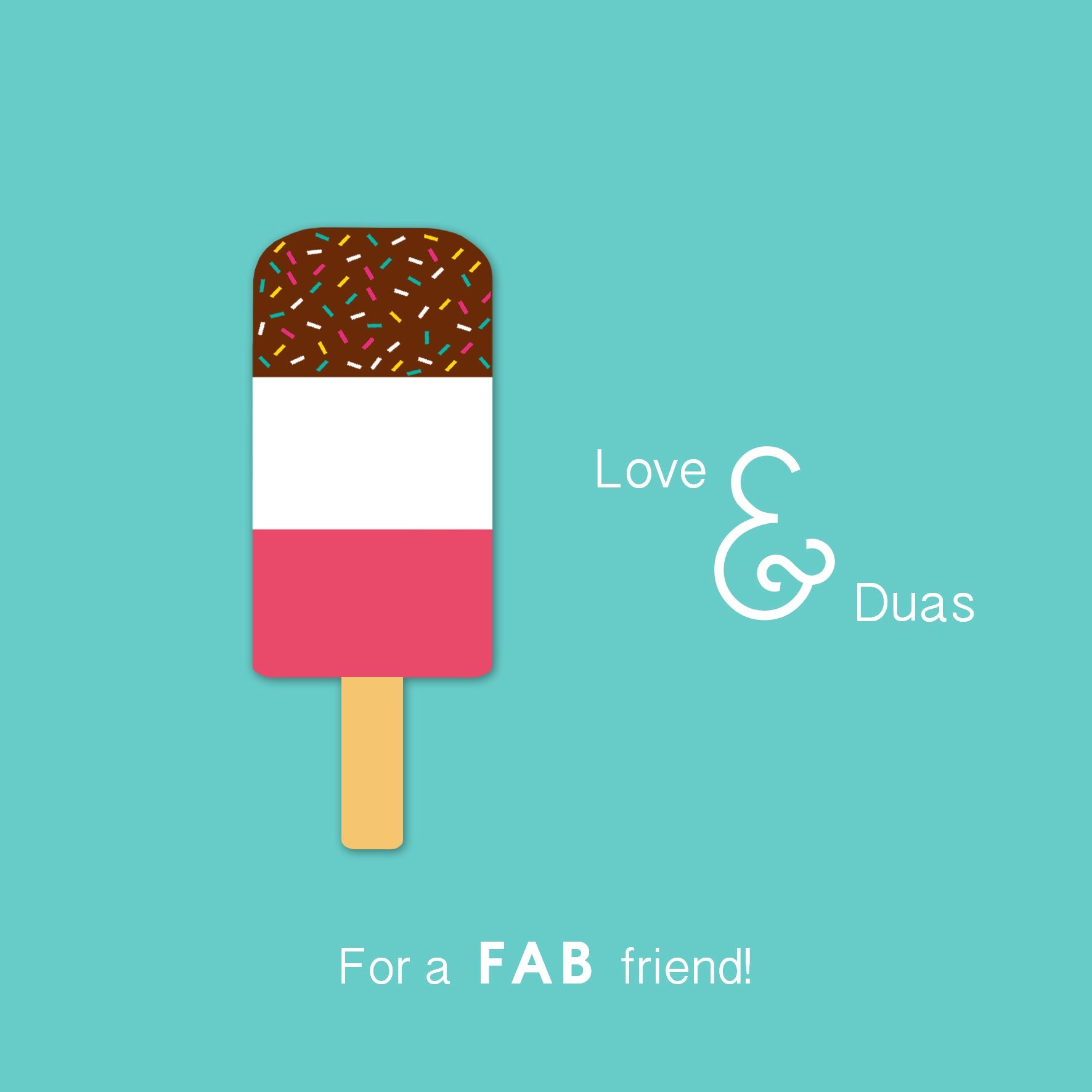 Love and Duas for a FAB Friend - Heartfelt Islamic Gifts for Friendship - Perfect for Birthdays, Anniversaries & Special Occasions