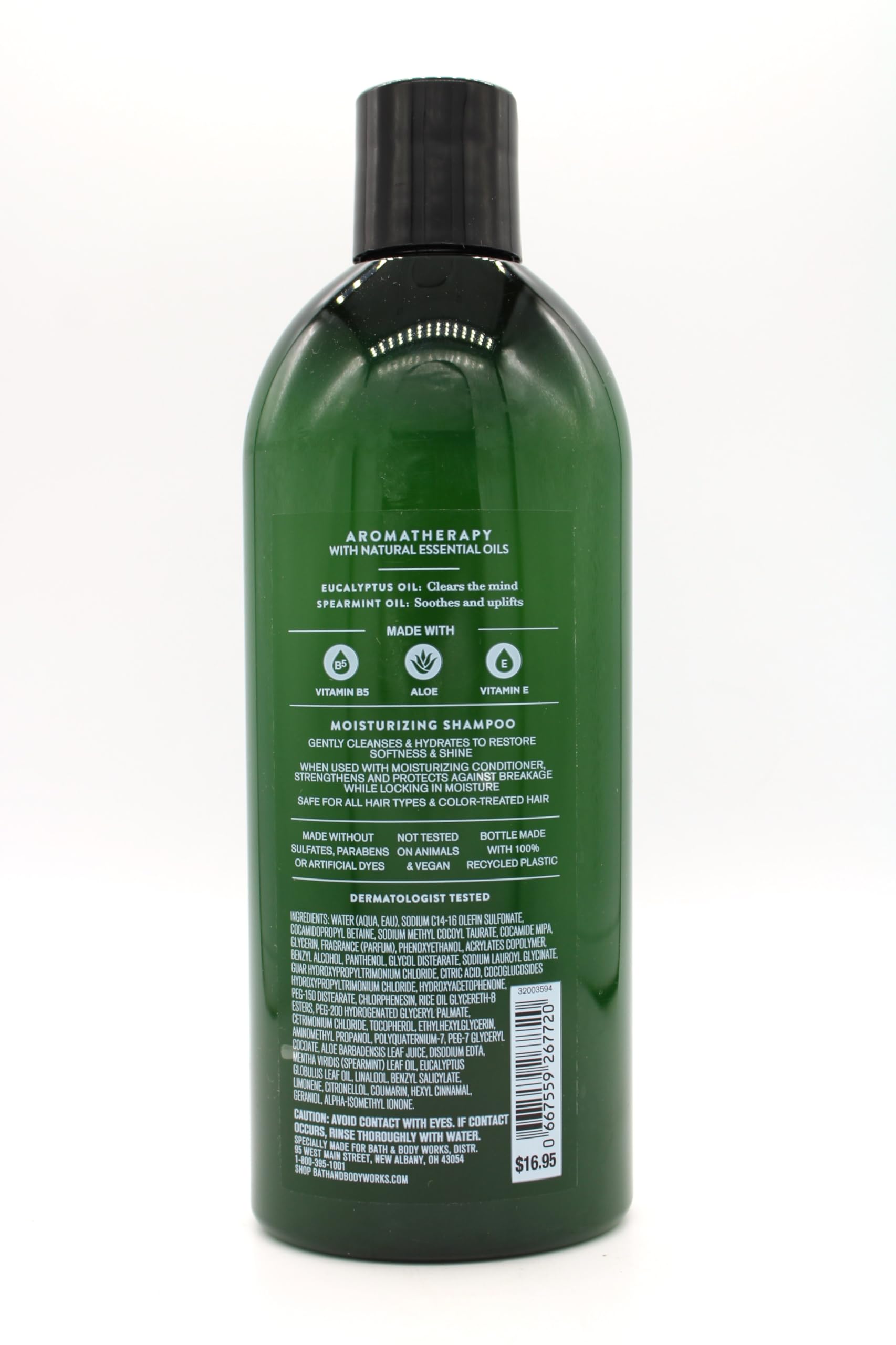 Eucalyptus & Spearmint Shampoo - 16 fl oz Natural Bath & Body Care for Relaxation & Stress Relief - Perfect for Spa Days & Self-Care Routines