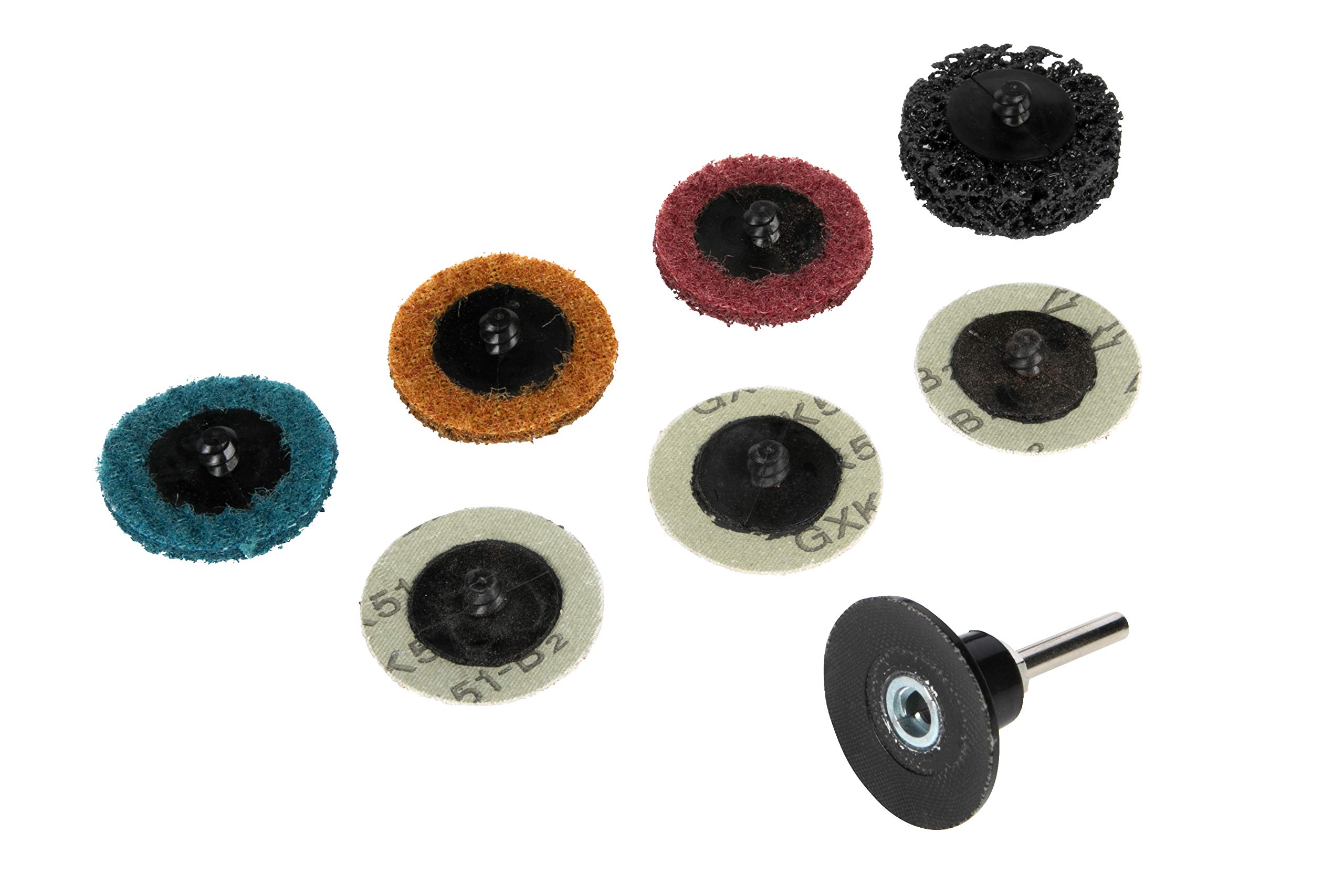 BlueSpot Tools 19014 35-Piece Sanding and Preparation Disc Set - Premium Sandpaper Kit for Woodworking, Metal Polishing & DIY Projects