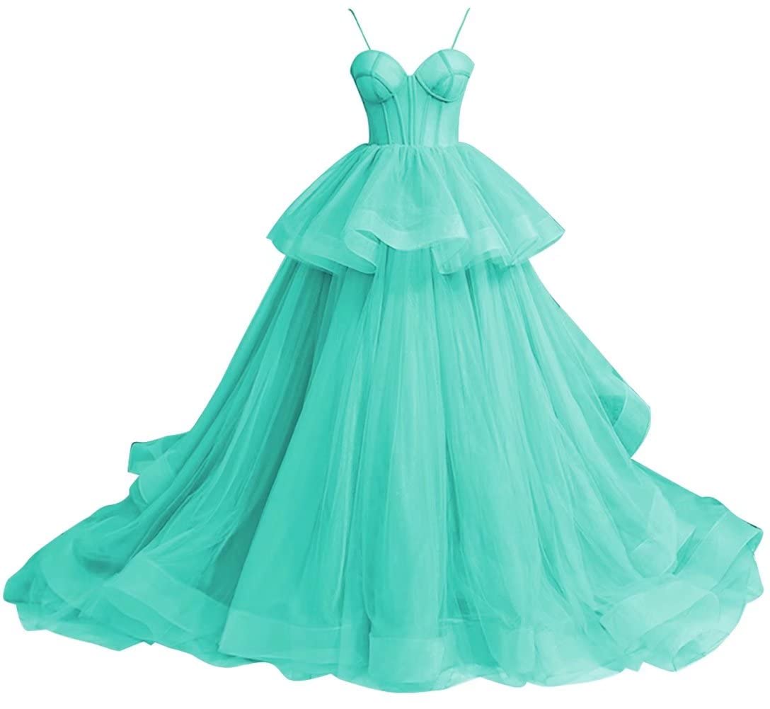 Sweetheart Tulle Prom Dresses for Women - Elegant Long Ball Gowns & Formal Evening Princess Gowns for Homecoming, Wedding, Quinceañera & Special Occasions